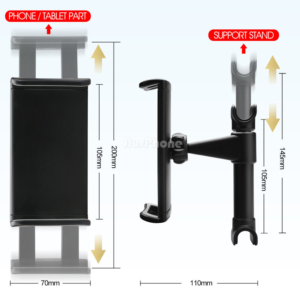 Universal Car Headrest Mount Holder for Phone Tablet
