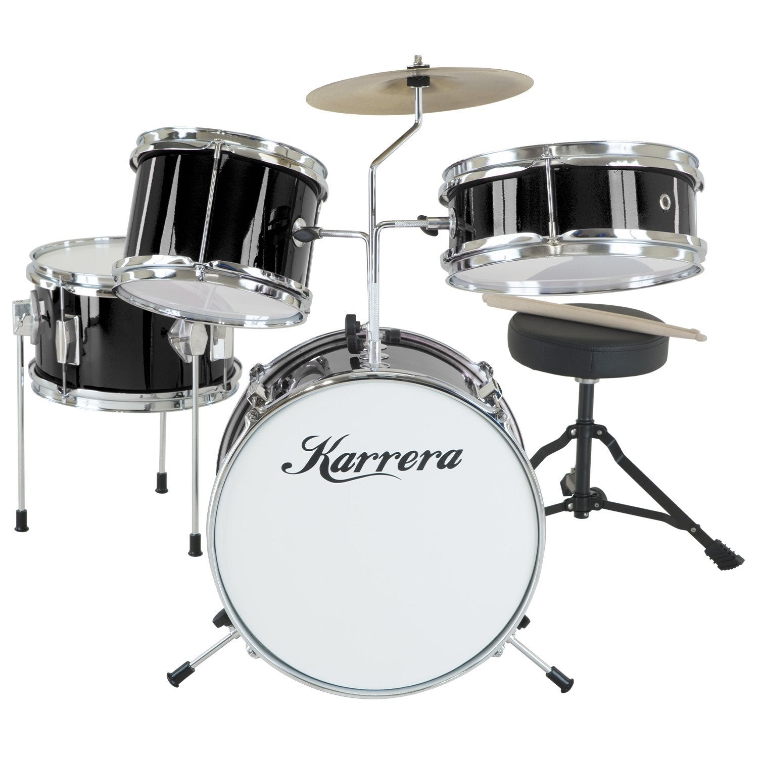 Kids Drum Kit 4 Piece Black Diamond Children’s Music Set
