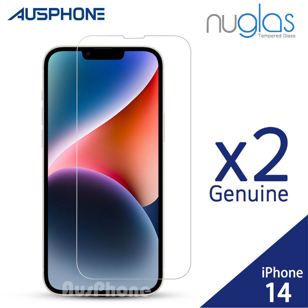 2x Tempered Glass Screen Protector for iPhone