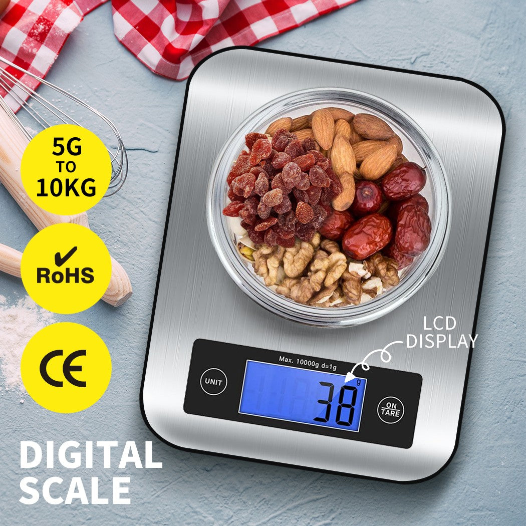 Digital Kitchen Scales – 10kg LCD Food & Postal Balance