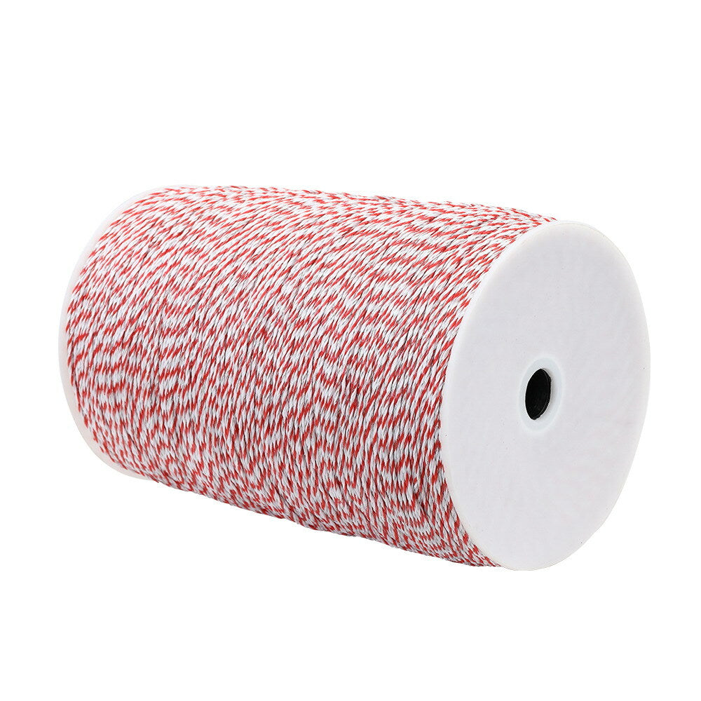 Giantz Electric Fence Wire 2000M Fencing Tape Energiser Stainless Steel Poly