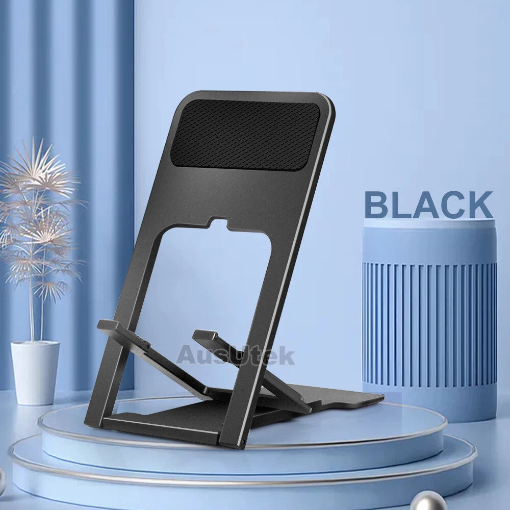 Adjustable Folding Desk Mobile Phone Stand Mount Holder For iPhone iPad Tablet