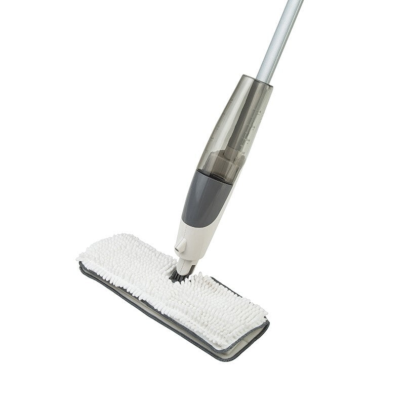 360° Swivel Spray Mop – Double-Sided Microfiber Pads for Wood Floors
