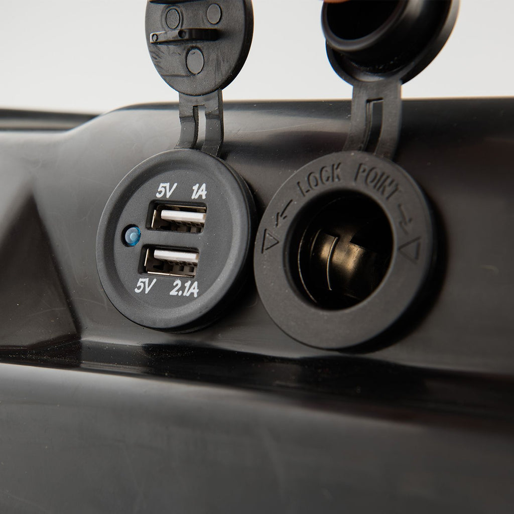 Adventure Kings Maxi Battery Box 2 USB Charging Ports + 1x Cig Socket Digital