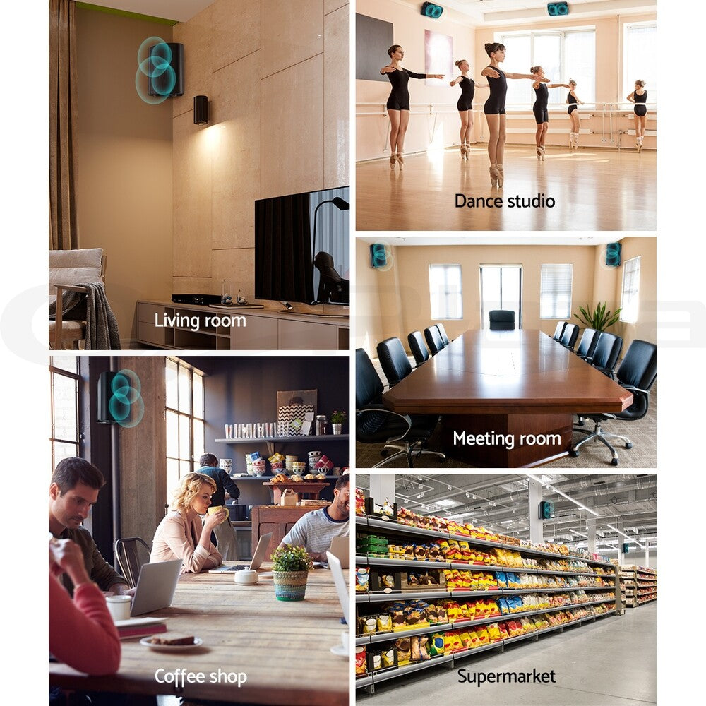 2-Way Waterproof Speakers 150W Indoor Outdoor In-Wall Stereo