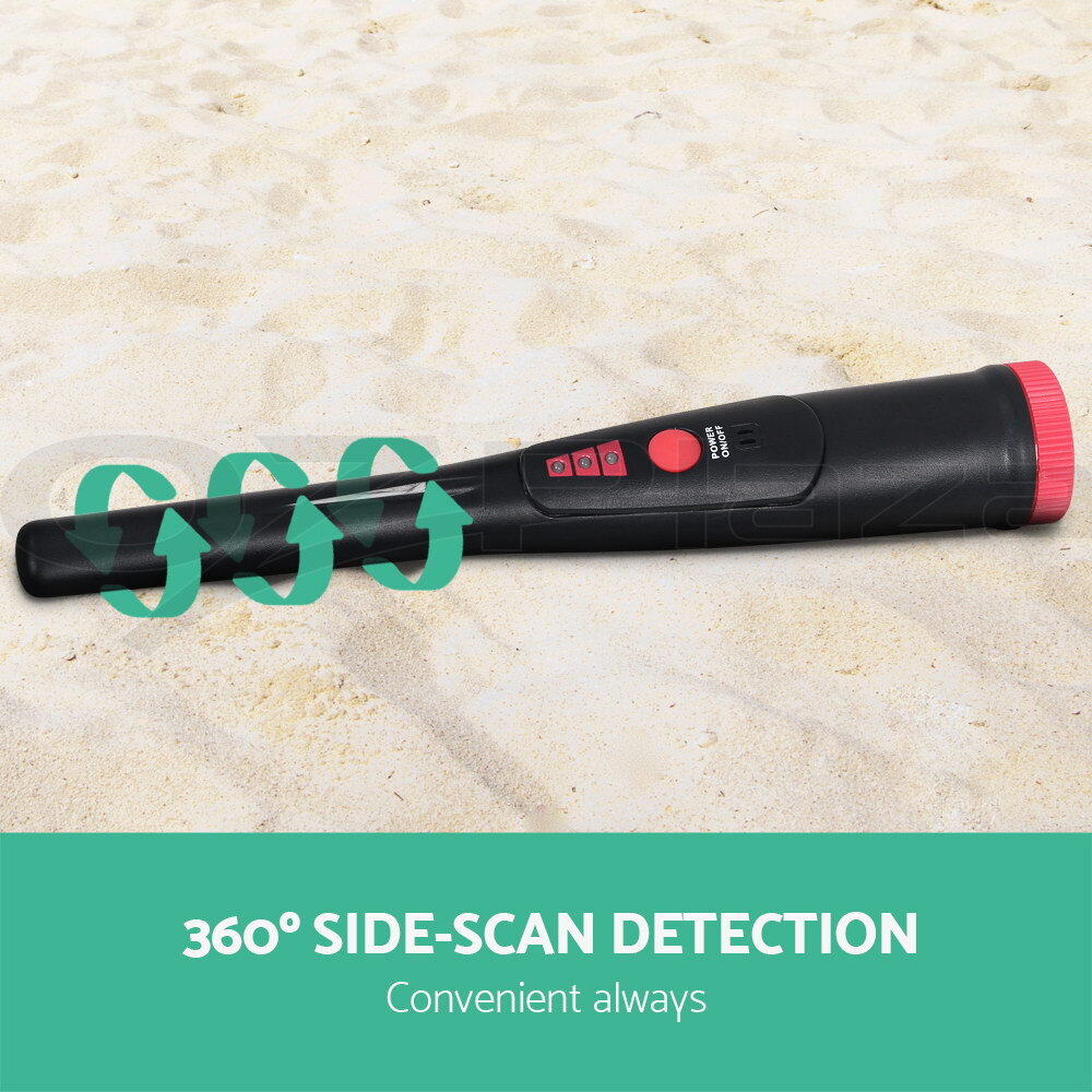 40mm Handheld Metal Detector Pinpointer Waterproof Black