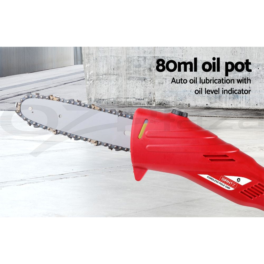 20V Cordless Pole Chainsaw Lithium Battery Electric Pruner