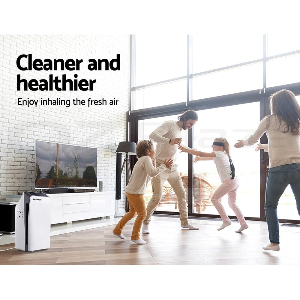 OVCN Air Purifier HEPA Filter Home Carbon Ioniser Cleaner