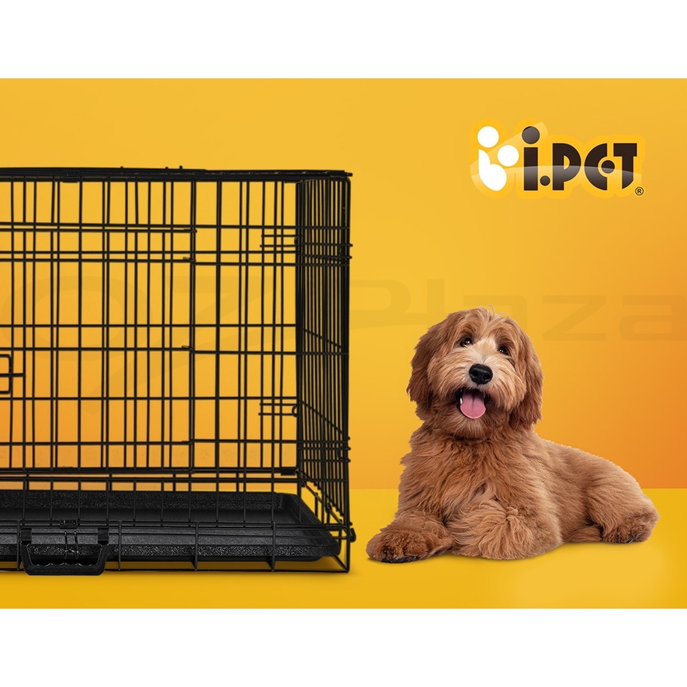 Dog Cage Crate Metal Kennel Cat Playpen Large 24–48"