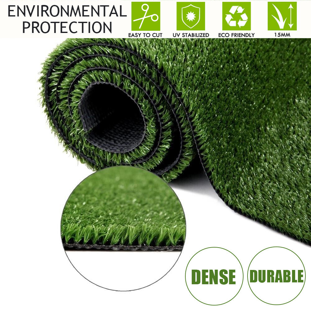 2x5M Artificial Grass – Synthetic Turf Lawn Mat Green Flooring