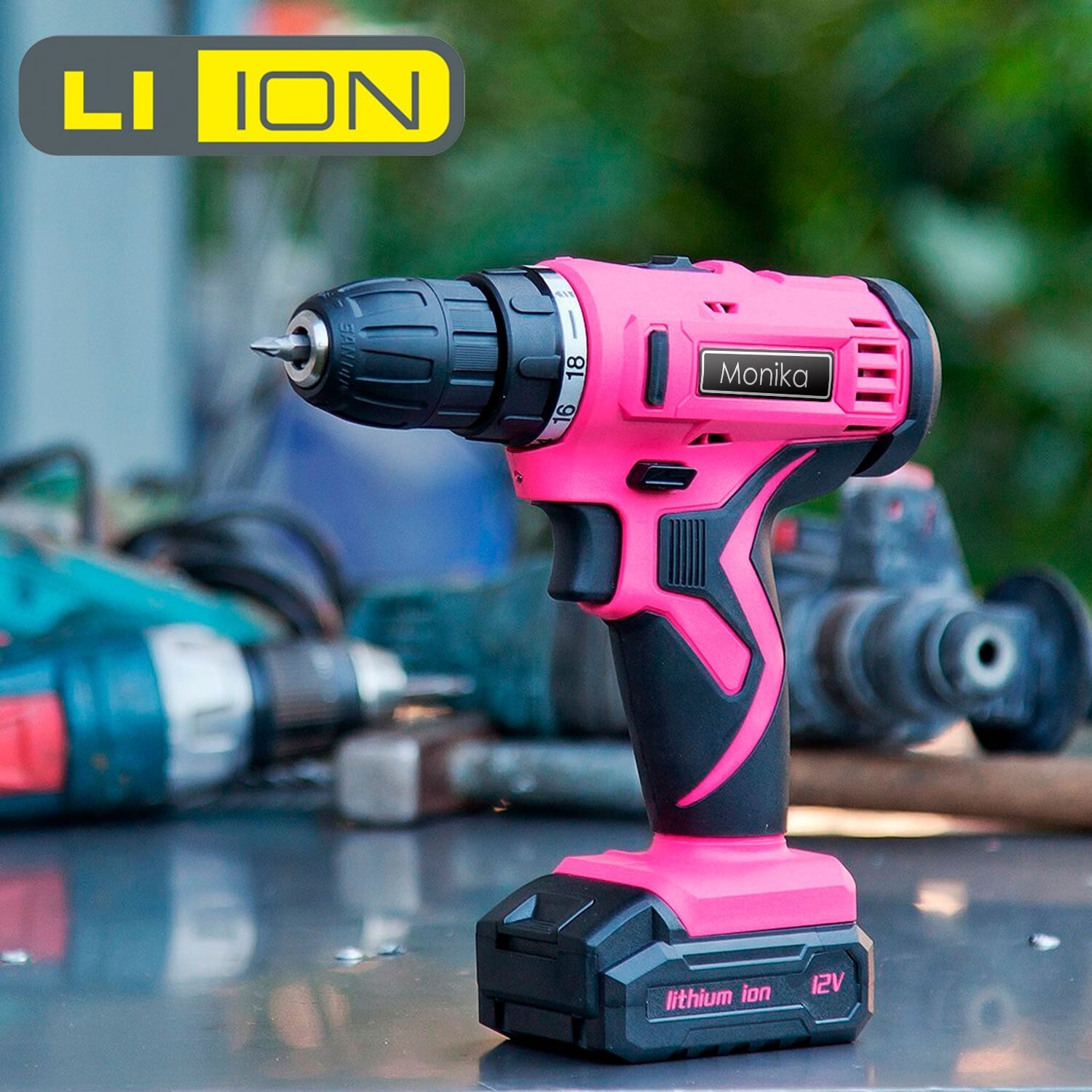 12V Cordless Drill – Pink Screwdriver Kit for Women
