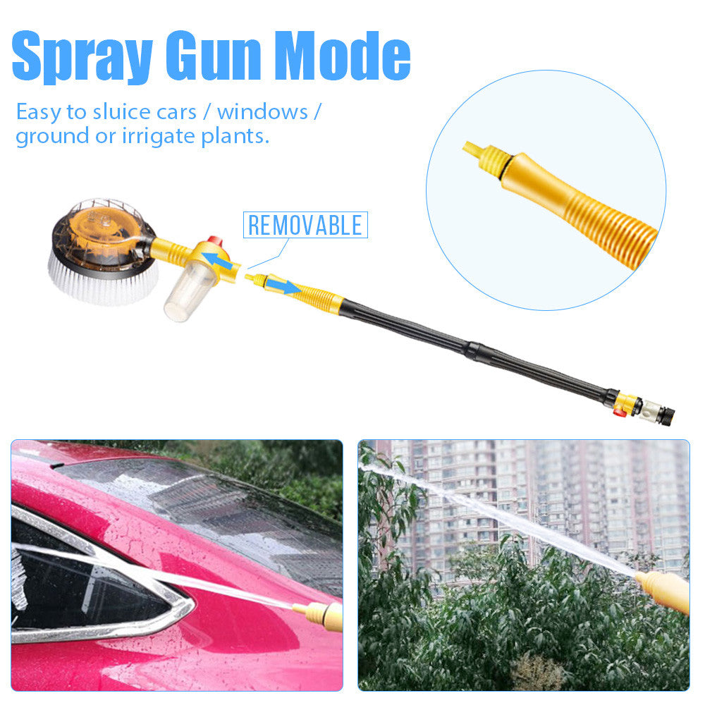 Car Pressure Washer Brush – Rotating Vehicle Cleaning Sponge Tool