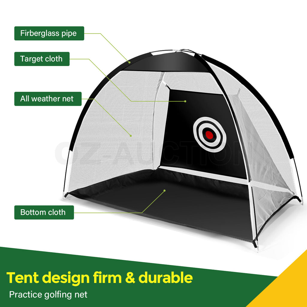 Home Golf Practice Set – Net & Mat for Driving and Chipping