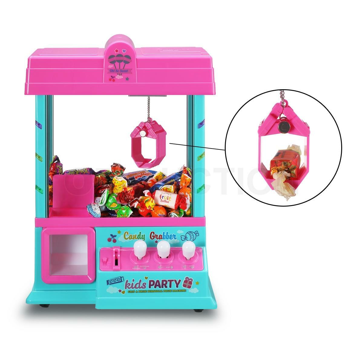 Mini Toy Claw Machine – Arcade Candy Grabber with LED Lights & Music