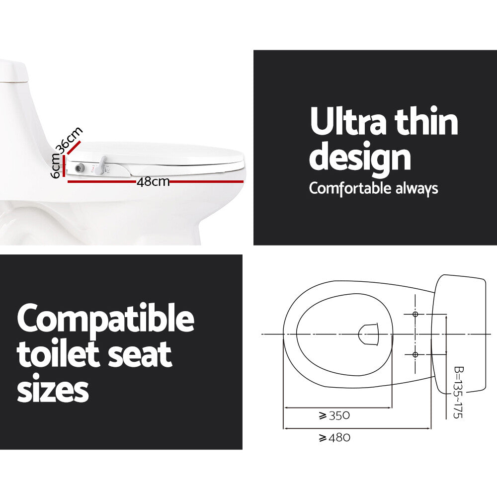 Non-Electric Bidet Toilet Seat Auto Water Spray Knob Control