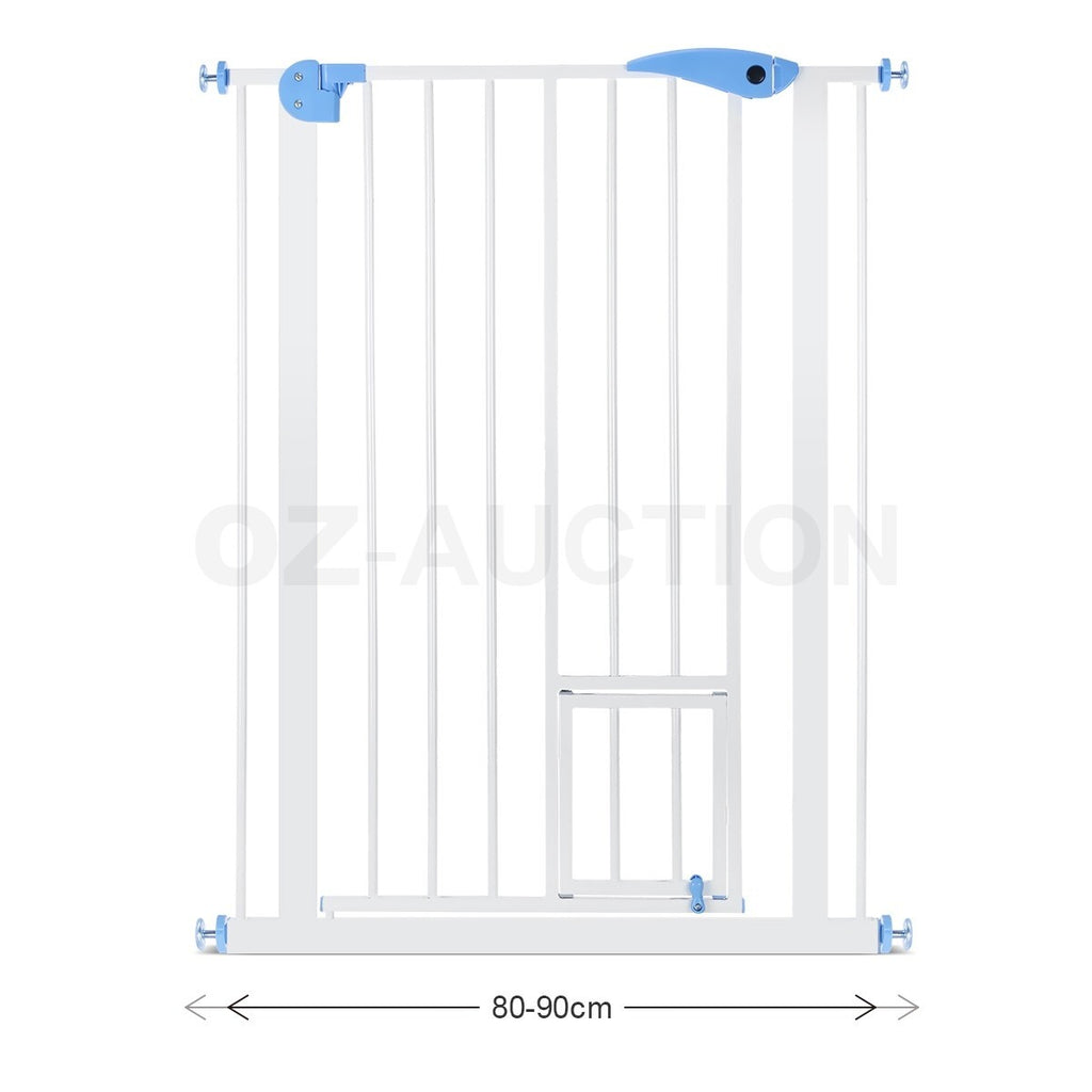 100cm Tall Baby Safety Gate Adjustable Pet Dog Cat Stair Barrier