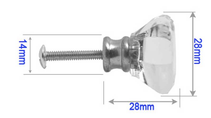 Clear Acrylic Cabinet Handle 4600CS for Kitchen and Bathroom