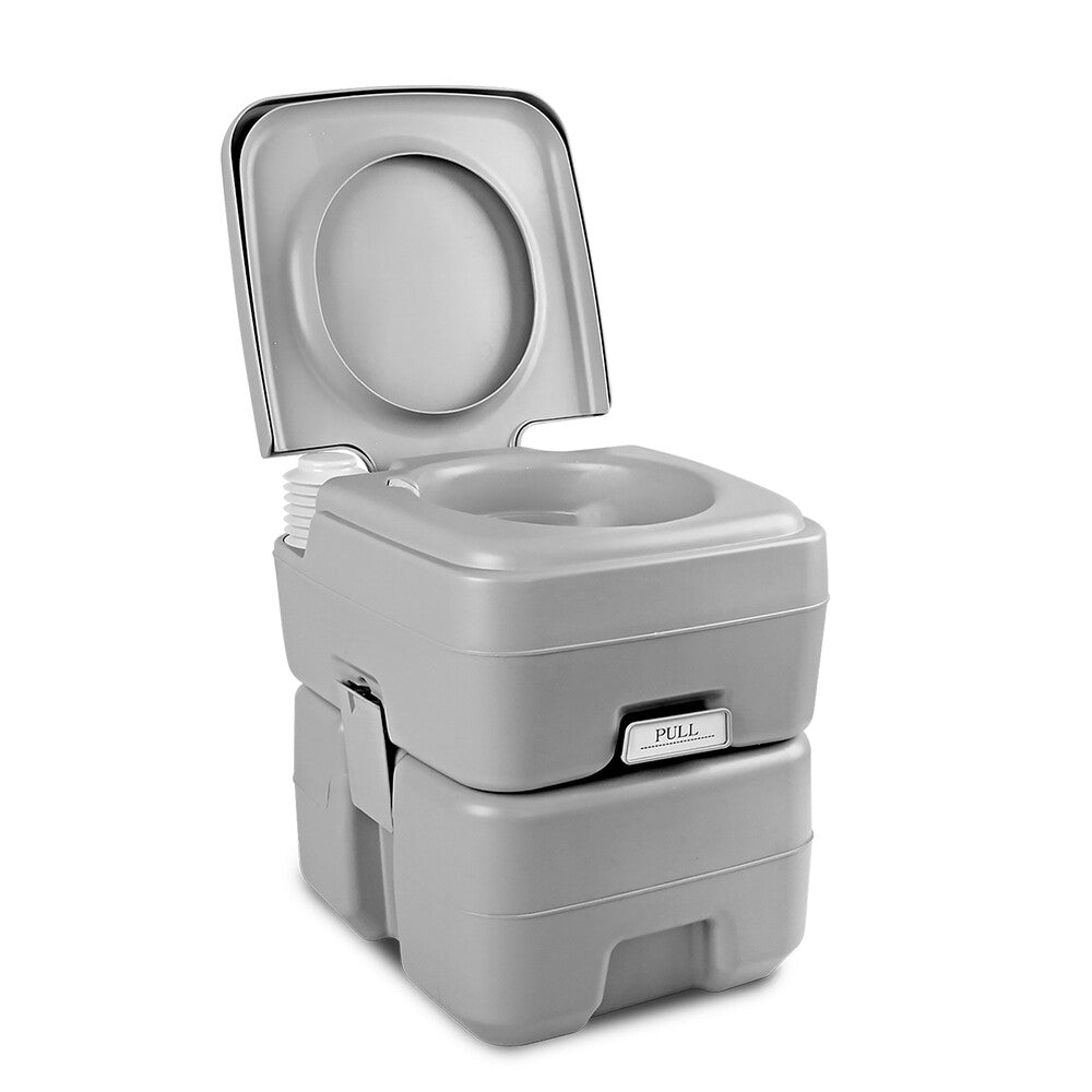 Weisshorn 20L Portable Camping Toilet Flush Outdoor Potty Caravan Travel Boating