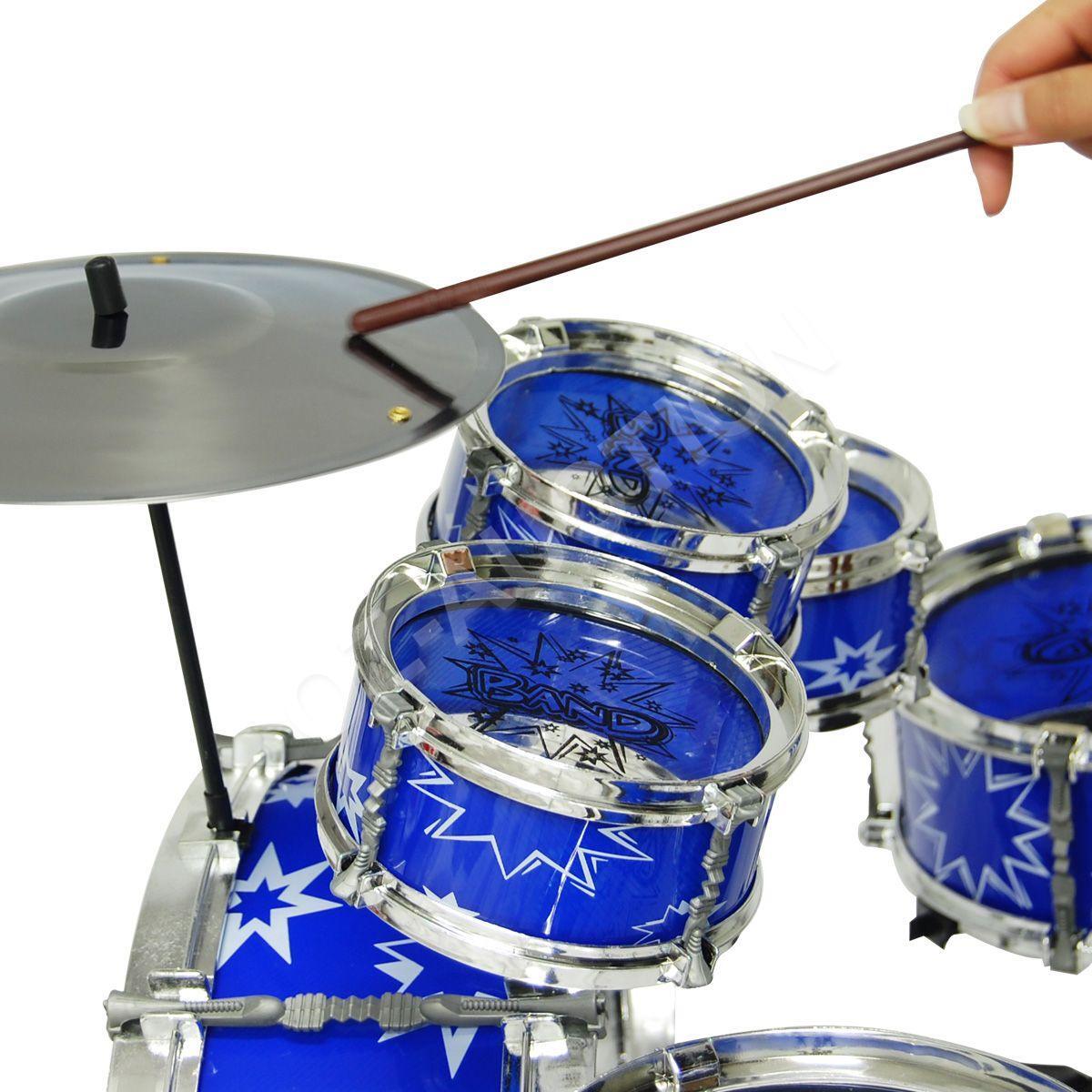 Kids Junior Drum Kit Music Set Mini Big Band Jazz Play Toy
