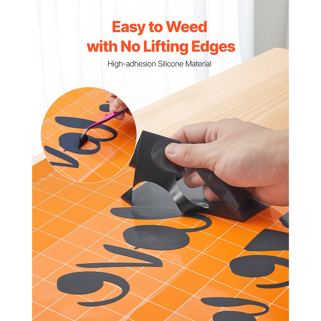 Uimoso Heat Transfer Vinyl Roll 304.8 x 7260mm Glossy Black for Iron-On Designs