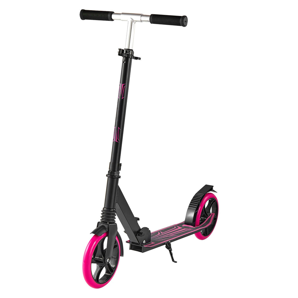 Uimoso Foldable Kick Scooter for Kids 8+, Teens, Adjustable Height, Pink