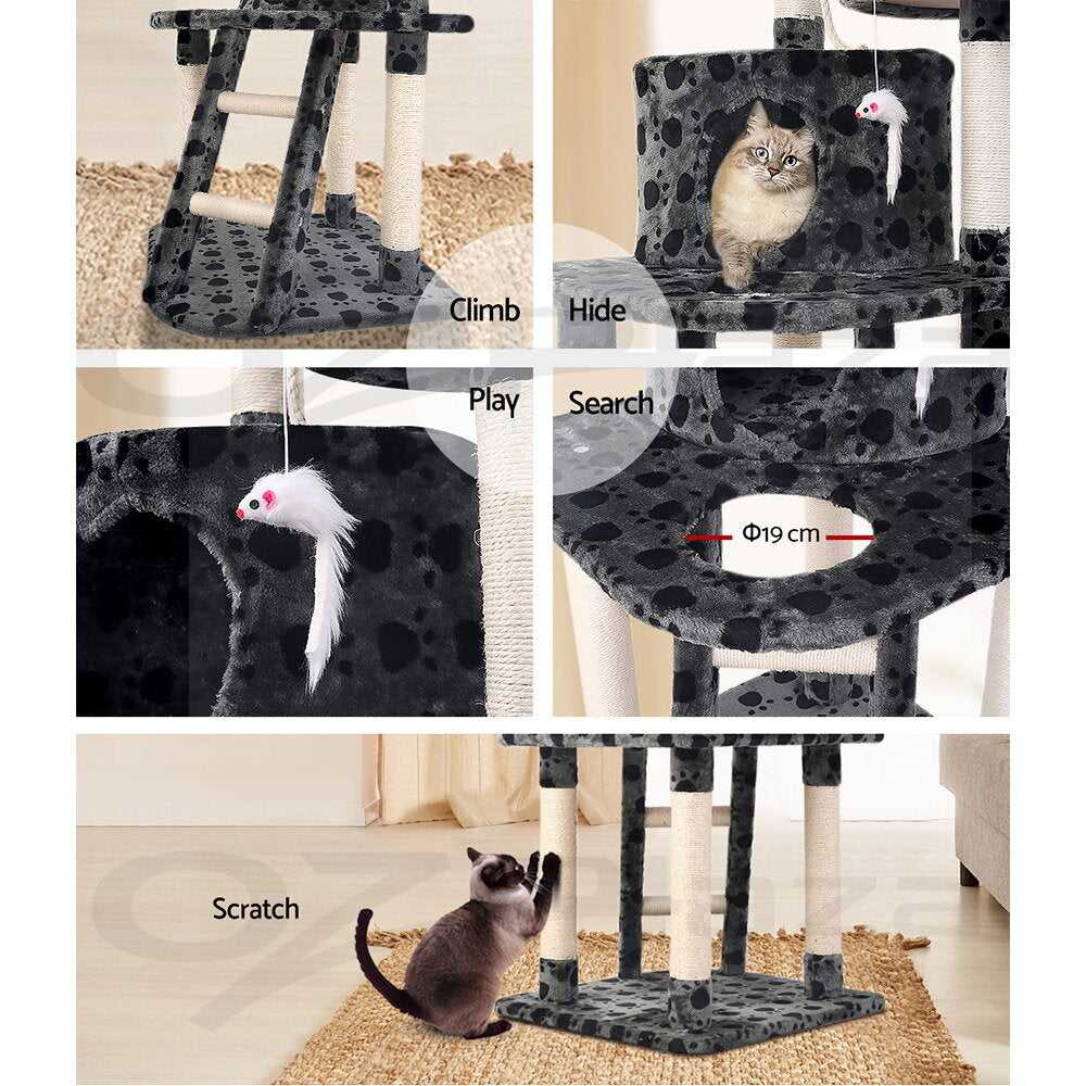120cm Cat Tree Tower Scratching Post Bed Condo Toys