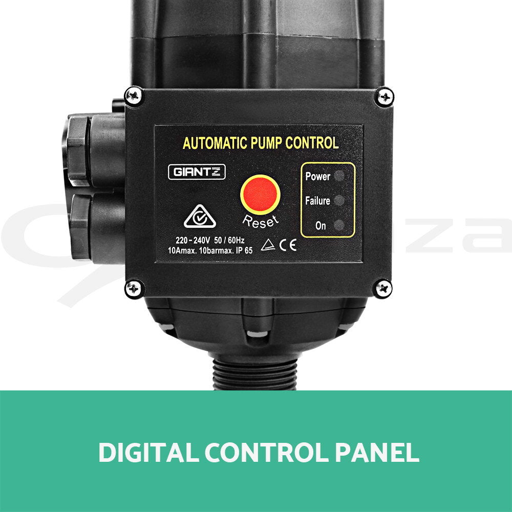 Electric Water Pressure Pump Controller Auto Switch Black