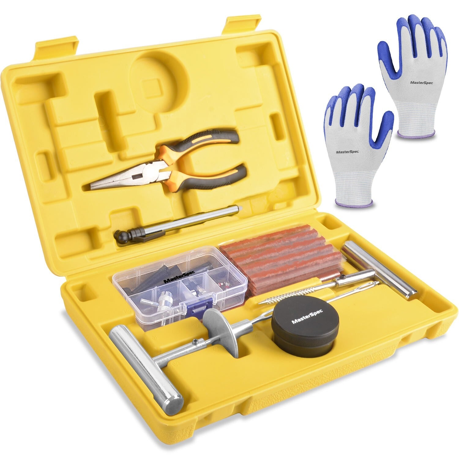 64pc Tyre Repair Kit – Heavy Duty 4WD Offroad Tubeless Plugs