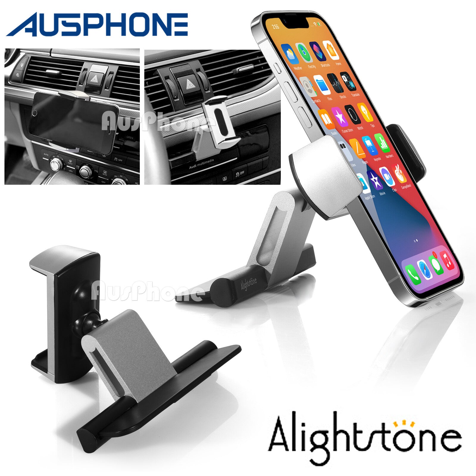 Alightstone Car Mount Phone Holder CD Slot 360° Rotation