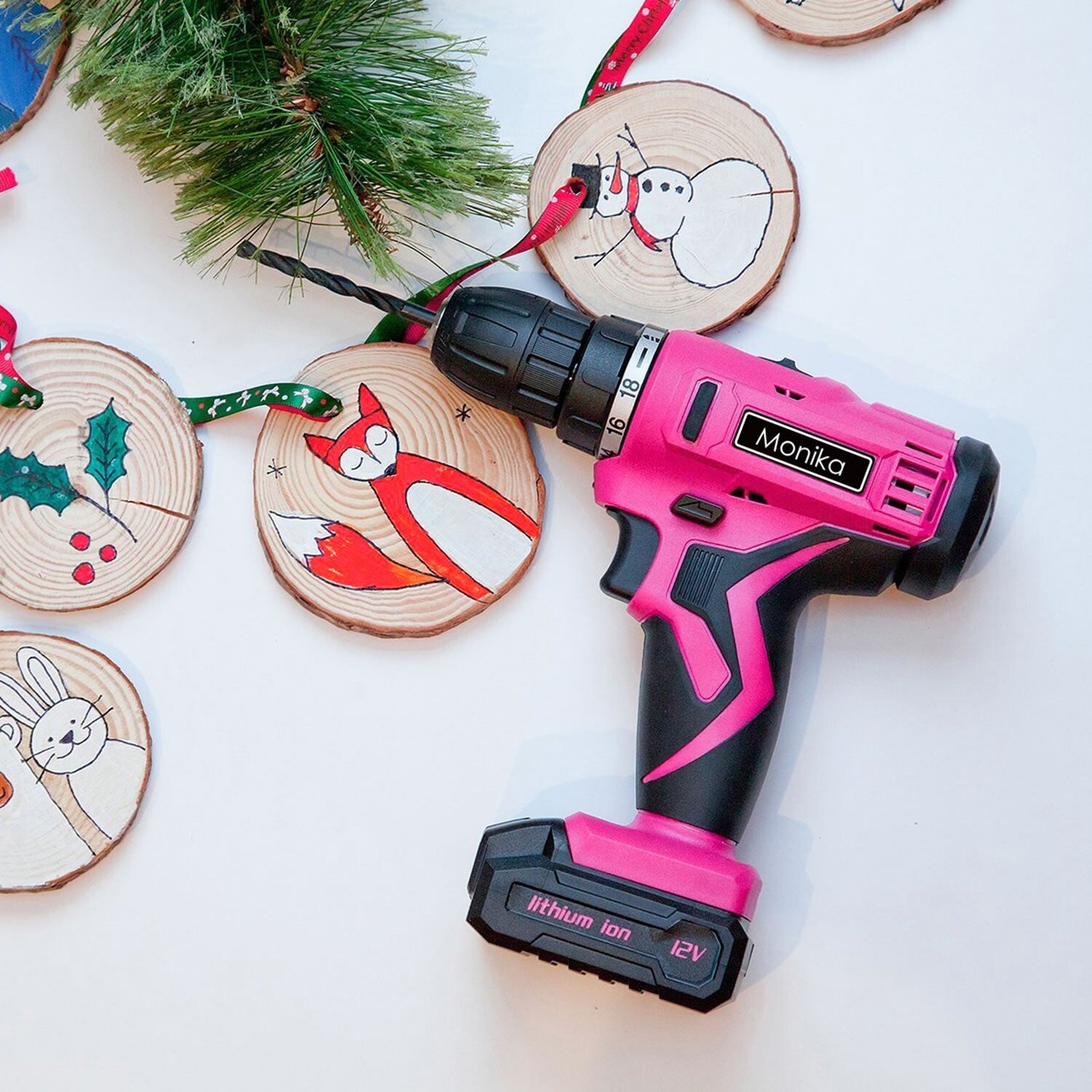 12V Cordless Drill – Pink Screwdriver Kit for Women