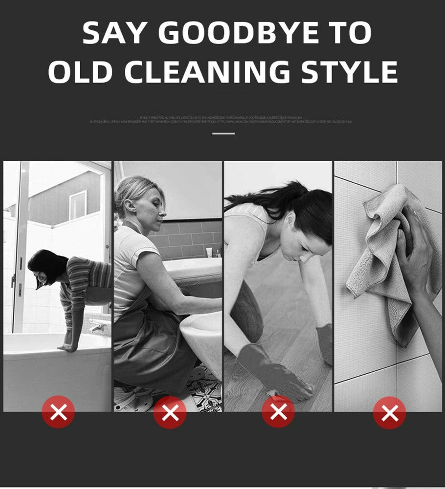 Adjustable Long Handle Floor Brush – Cleaning Tub, Tiles & Glass Walls