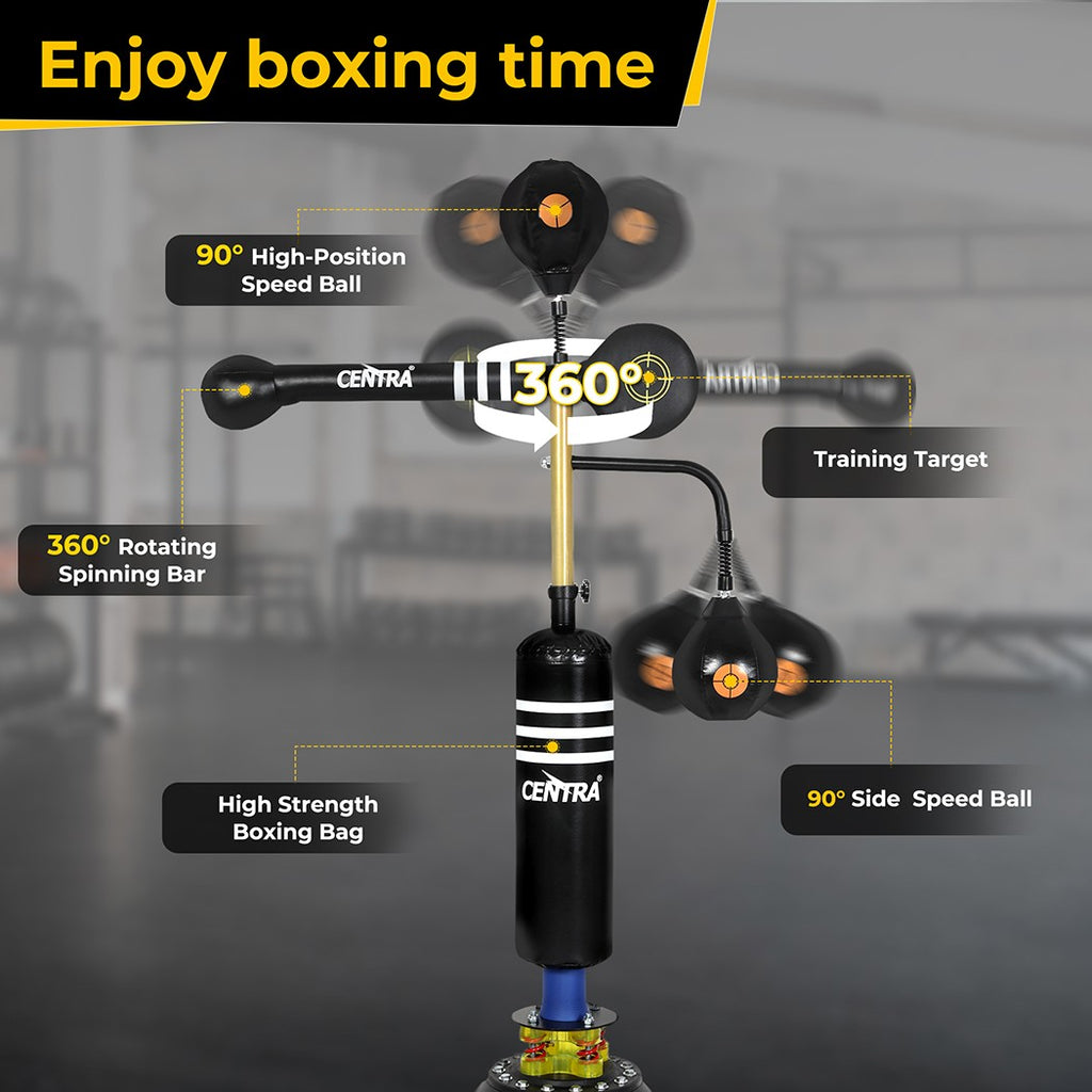 Centra Boxing Speed Ball – Free-Standing Punching Bag for Reaction Training
