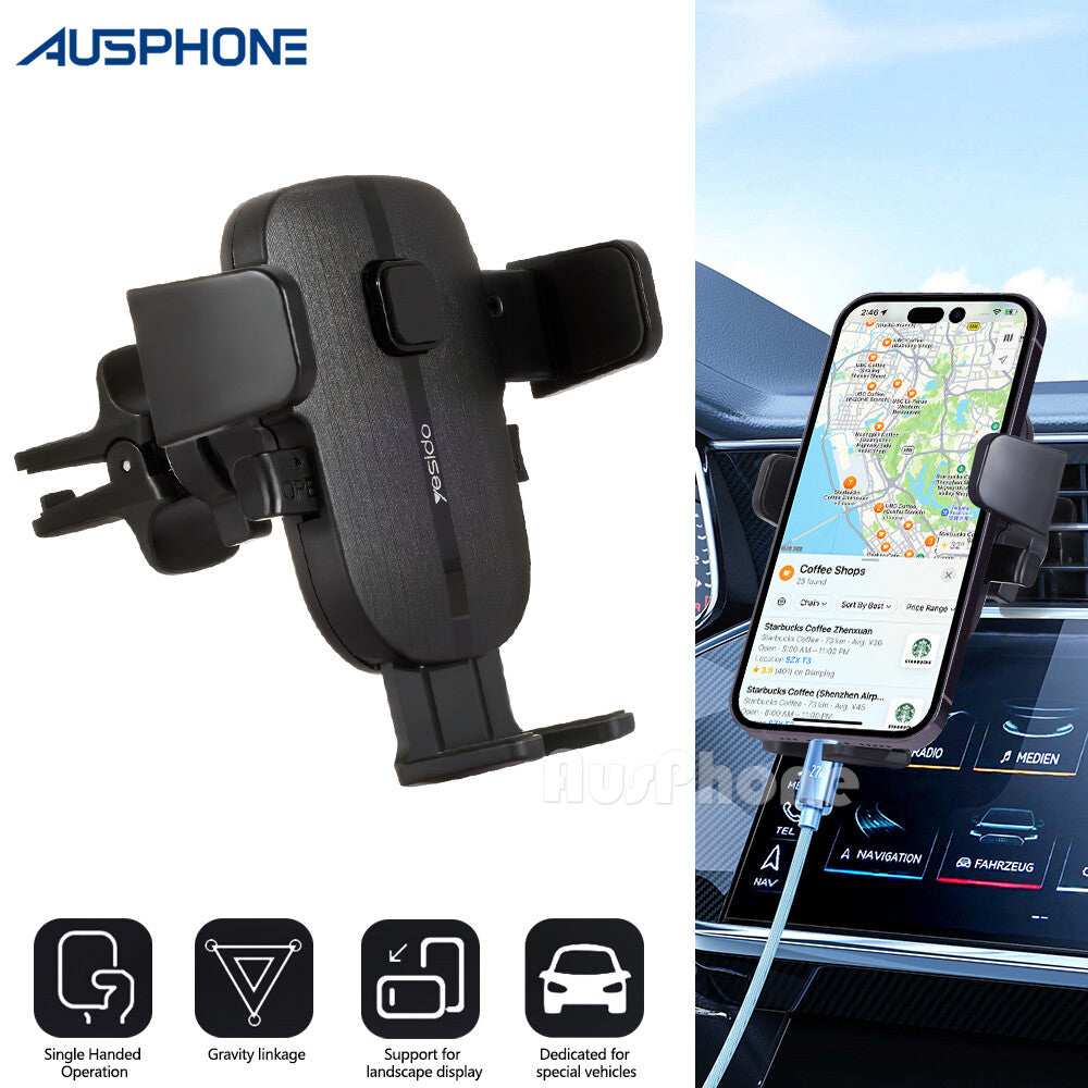 Car Phone Holder Vent Mount 360° Rotation for iPhone Samsung