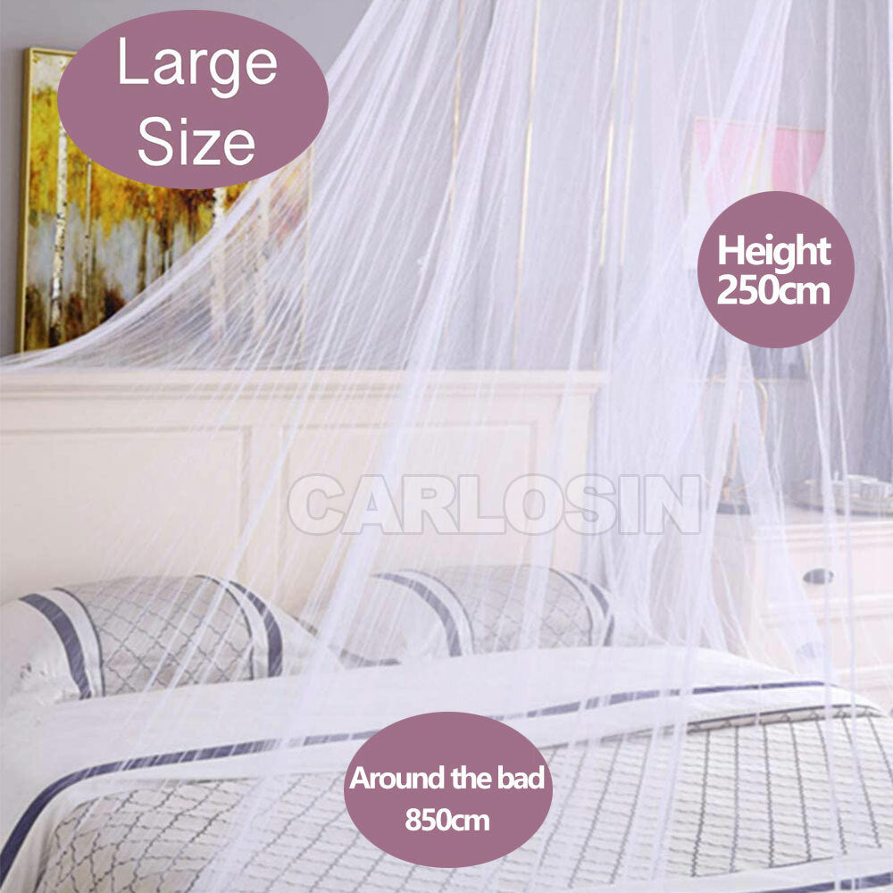 Mosquito Net Canopy Bed Curtain Insect Protection All Size Fit