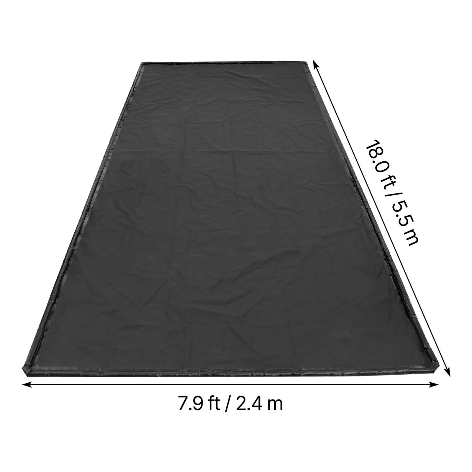 Uimoso Containment Mat with Non-Slip Surface, Waterproof, 2.4x5.5m, Raised Edges