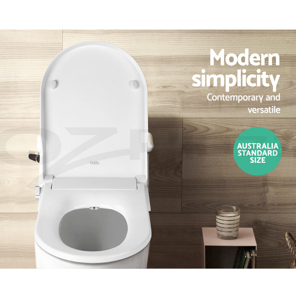 Non-Electric Bidet Toilet Seat Auto Smart Water Wash Dry
