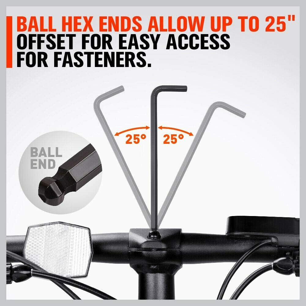 48pc HORUSDY Tool Set – Ratchet Spanners & Allen Keys with Roll Pouch