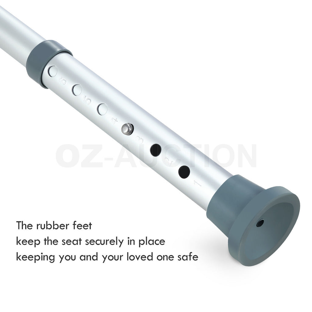 Shower Bath Chair Medical Seat Stool Safety Aid with Back Armrests