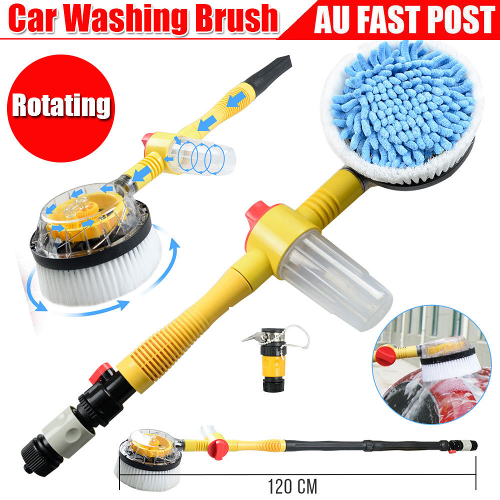 Car Pressure Washer Brush – Rotating Vehicle Cleaning Sponge Tool