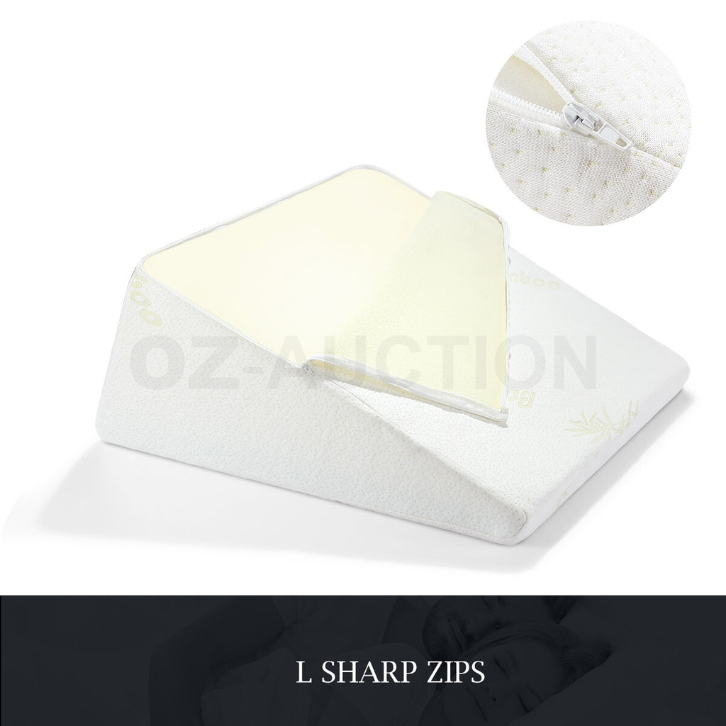 Luxdream Adjustable Wedge Pillow Cool Gel Memory Foam Back Support