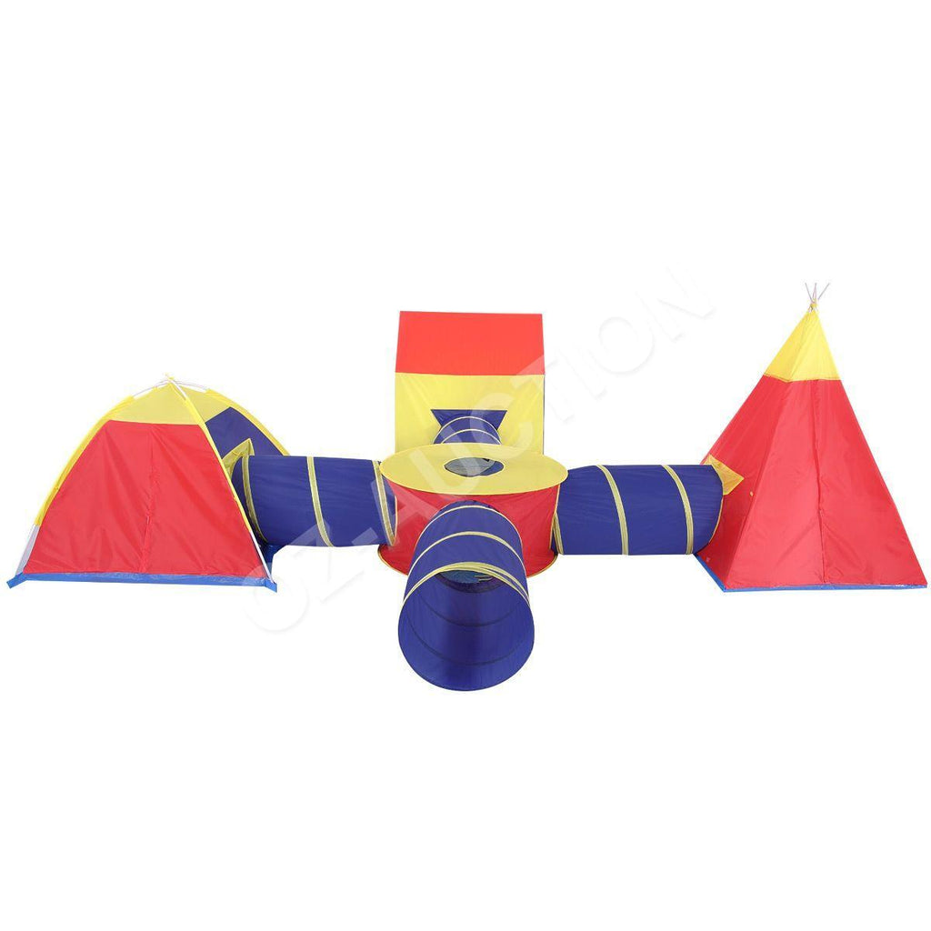 Large Kids Play Tent Toddler Teepee Tunnel Pop-Up Playhouse