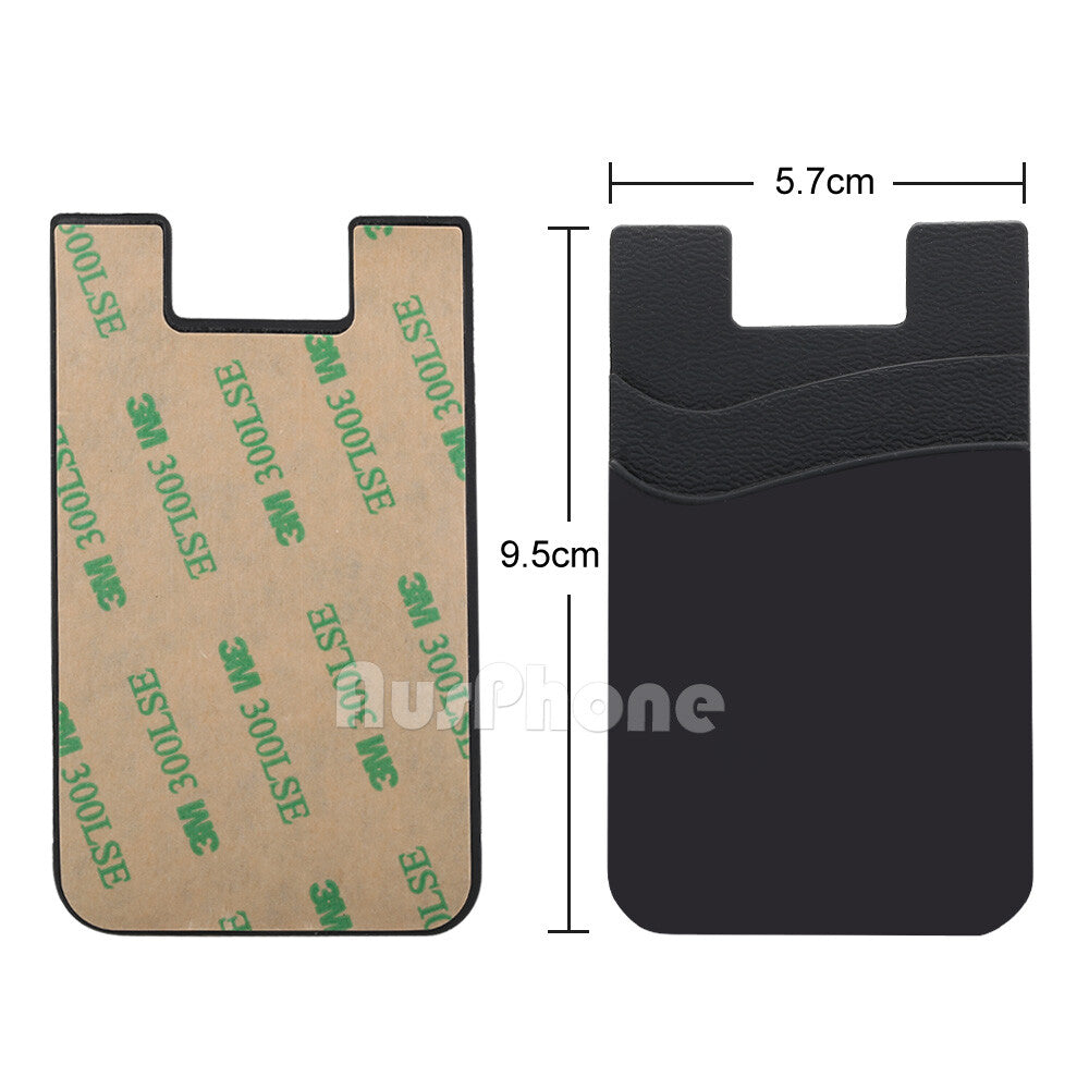 Silicone Phone Card Holder Wallet with 3M Adhesive All Iphone And Samsung