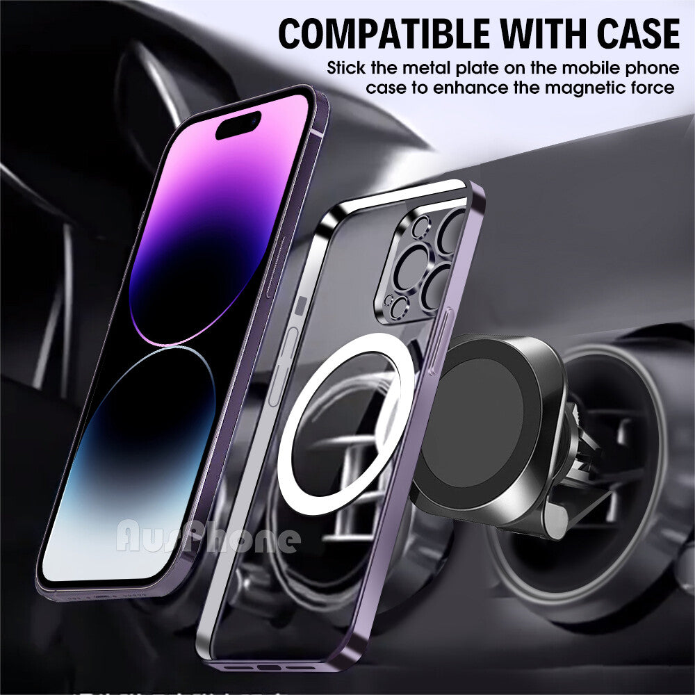15W Magnetic Car Phone Holder Wireless Charger for MagSafe iPhone