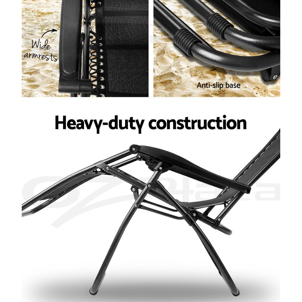 Zero Gravity Sun Lounge Chair Outdoor Folding Recliner