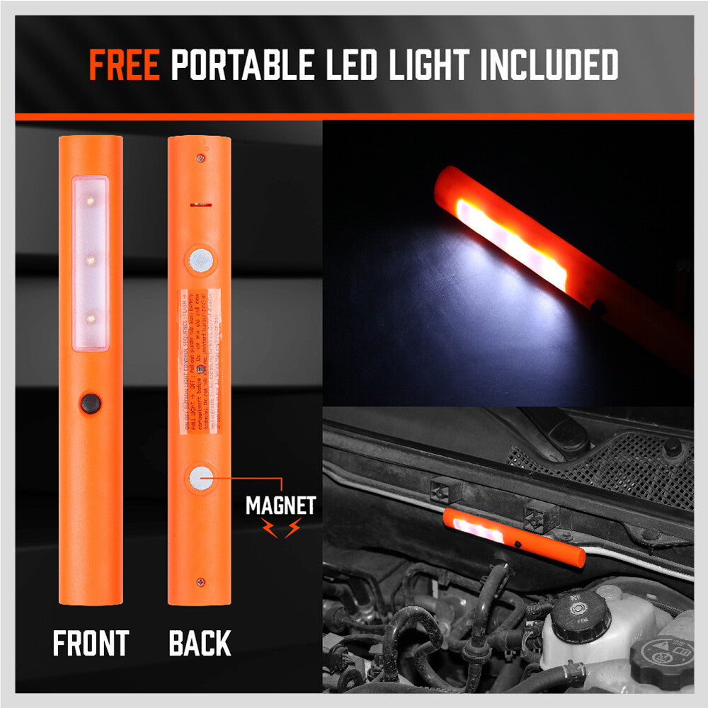 7.5M Booster Jumper Cables – 3000A Heavy Duty with Polarity Protection