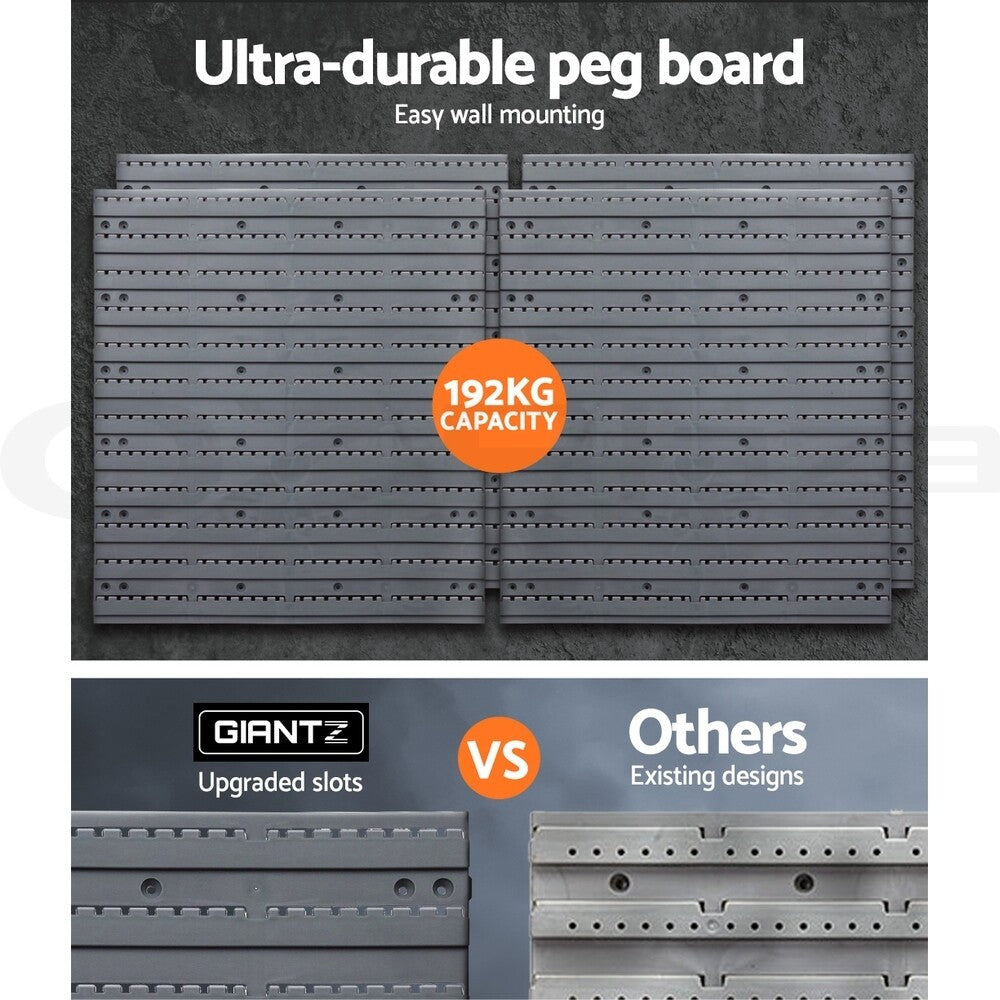 96 Storage Bin Wall-Mounted Rack Tool Parts Organiser