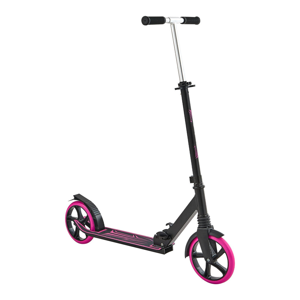 Uimoso Foldable Kick Scooter for Kids 8+, Teens, Adjustable Height, Pink