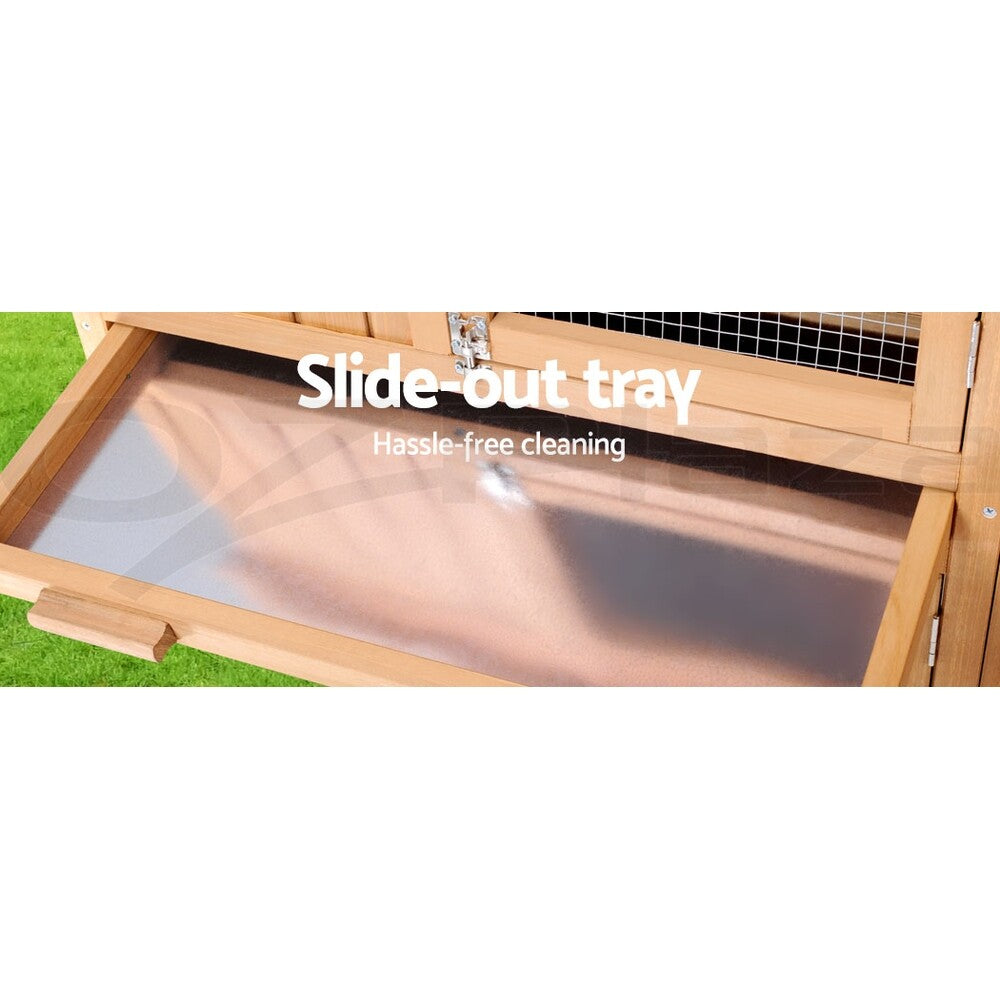 Large Chicken Coop Rabbit Hutch Wooden Outdoor Run Cage
