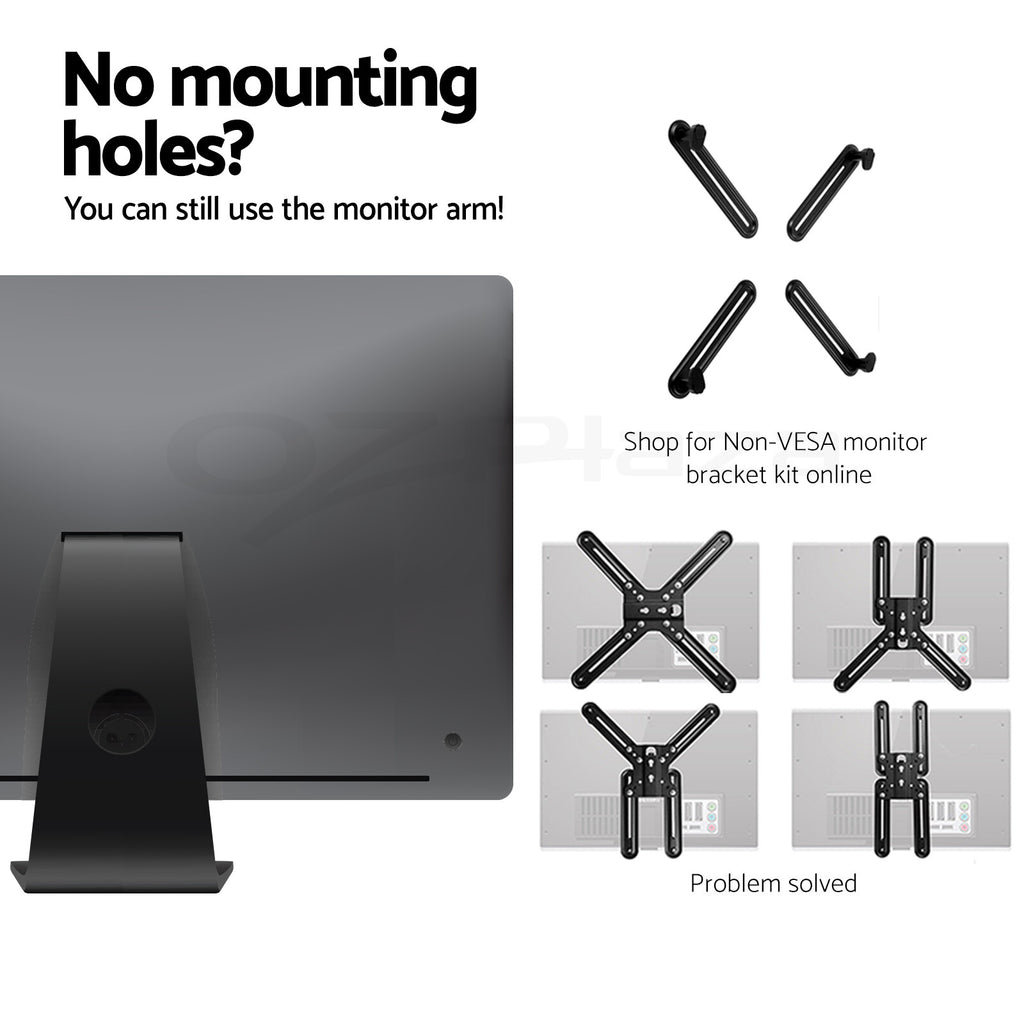 Freestanding Single Monitor Desk Stand Arm TV Mount