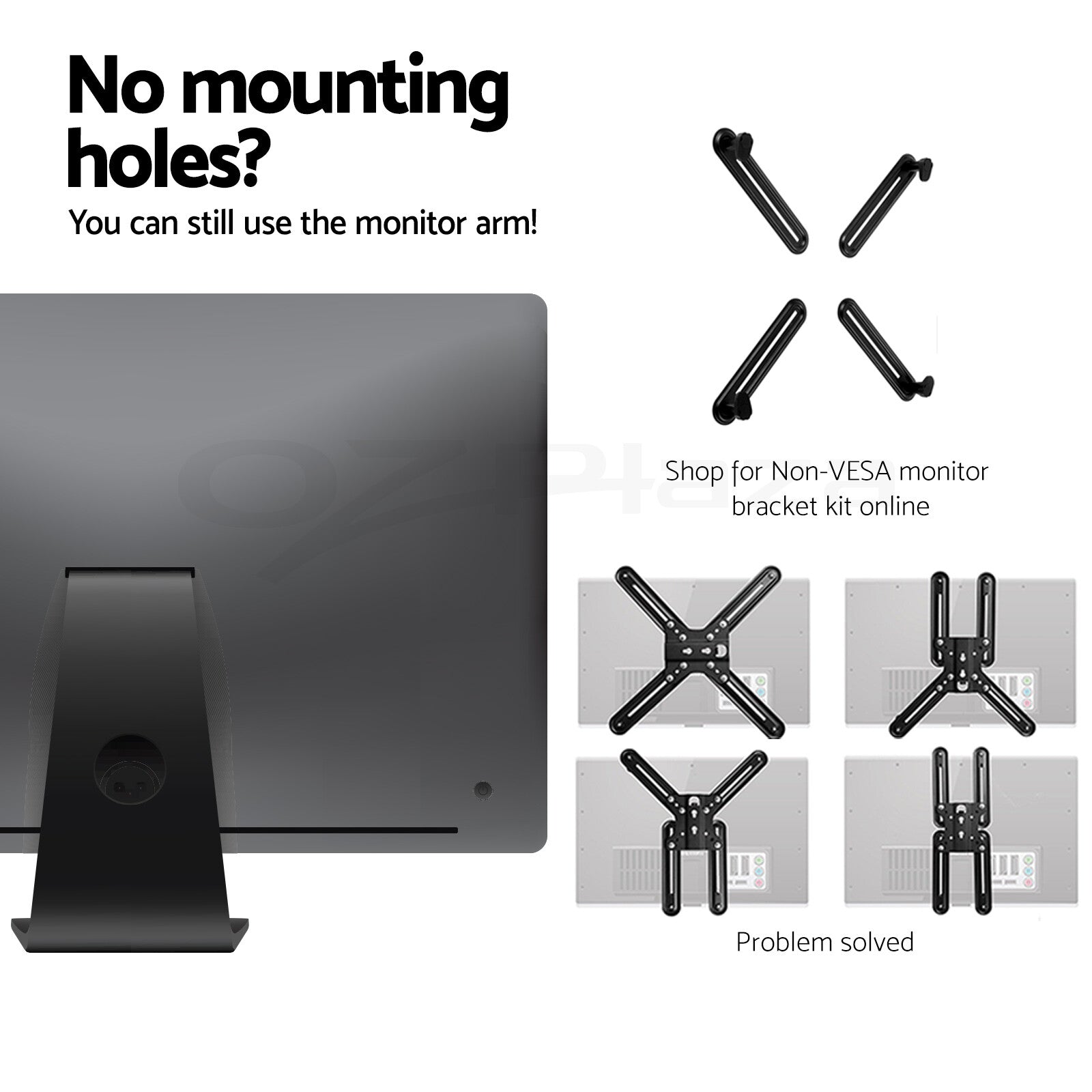 Freestanding Single Monitor Desk Stand Arm TV Mount